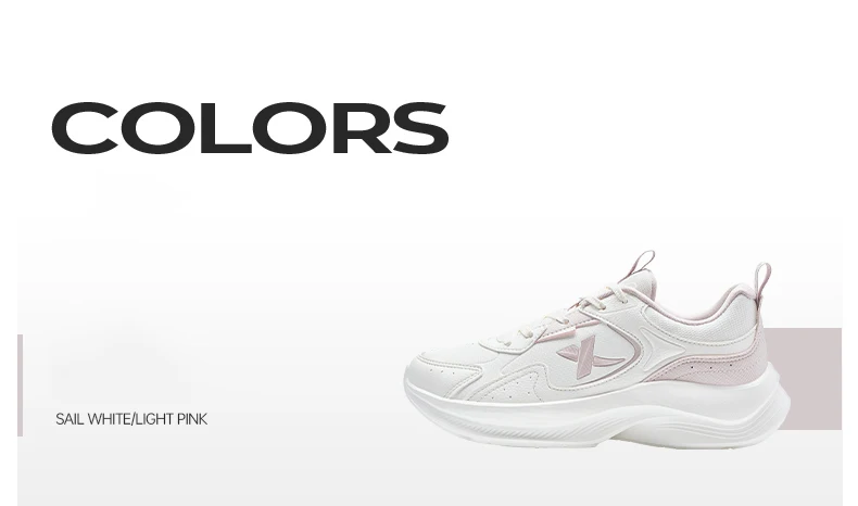 Xtep احذية الجري النساء عدم الانزلاق أحذية ناعمة خفيفة الوزن تنفس توسيد التدريب المرأة أحذية رياضية 877418110023