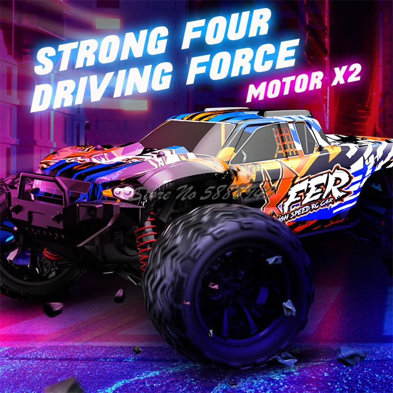 50KM/H Off Road High-Speed Remote Control Truck Vehicle 1:16 Scale 2.4G 4WD Waterproof All Terrain Drift RC Truck Car Model Toy 5