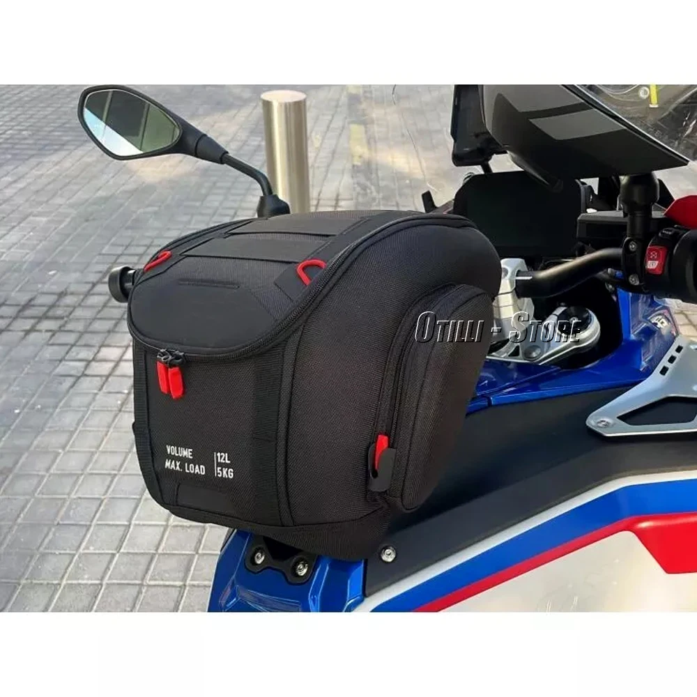 Motorcycle 12L Tank Bag Luggage Waterproof Backpack Quick Lock Kit