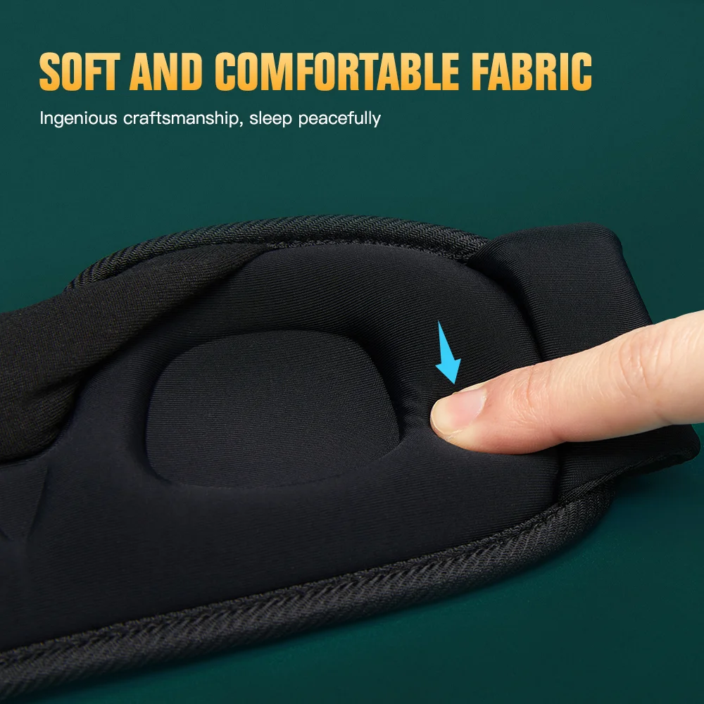 Luxurious Comfort 3D Sleep Eye Mask - Soft Memory Foam for Travel & Relaxation