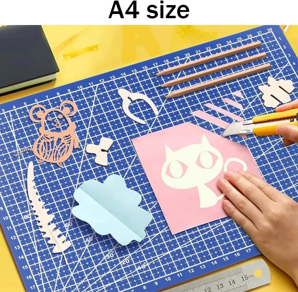 A3 A4 A5 PVC Schneidematte Werkbank-Patchwork-Schneideunterlage Nähunterlage DIY Messer Gravur Leder Schneidebrett Seitenunterlage – Detail 13