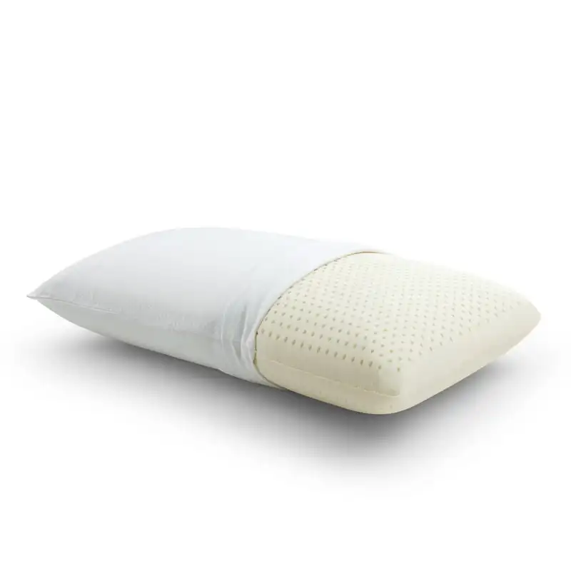 

Latex Foam Bed Pillow with Removable Cover, Standard, Cotton
