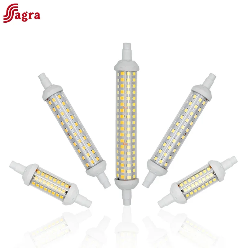 R7S LED 78mm 118mm 135mm Spotlight 6W 9W 12W AC 220V 2835 SMD Lamp Bulb ...