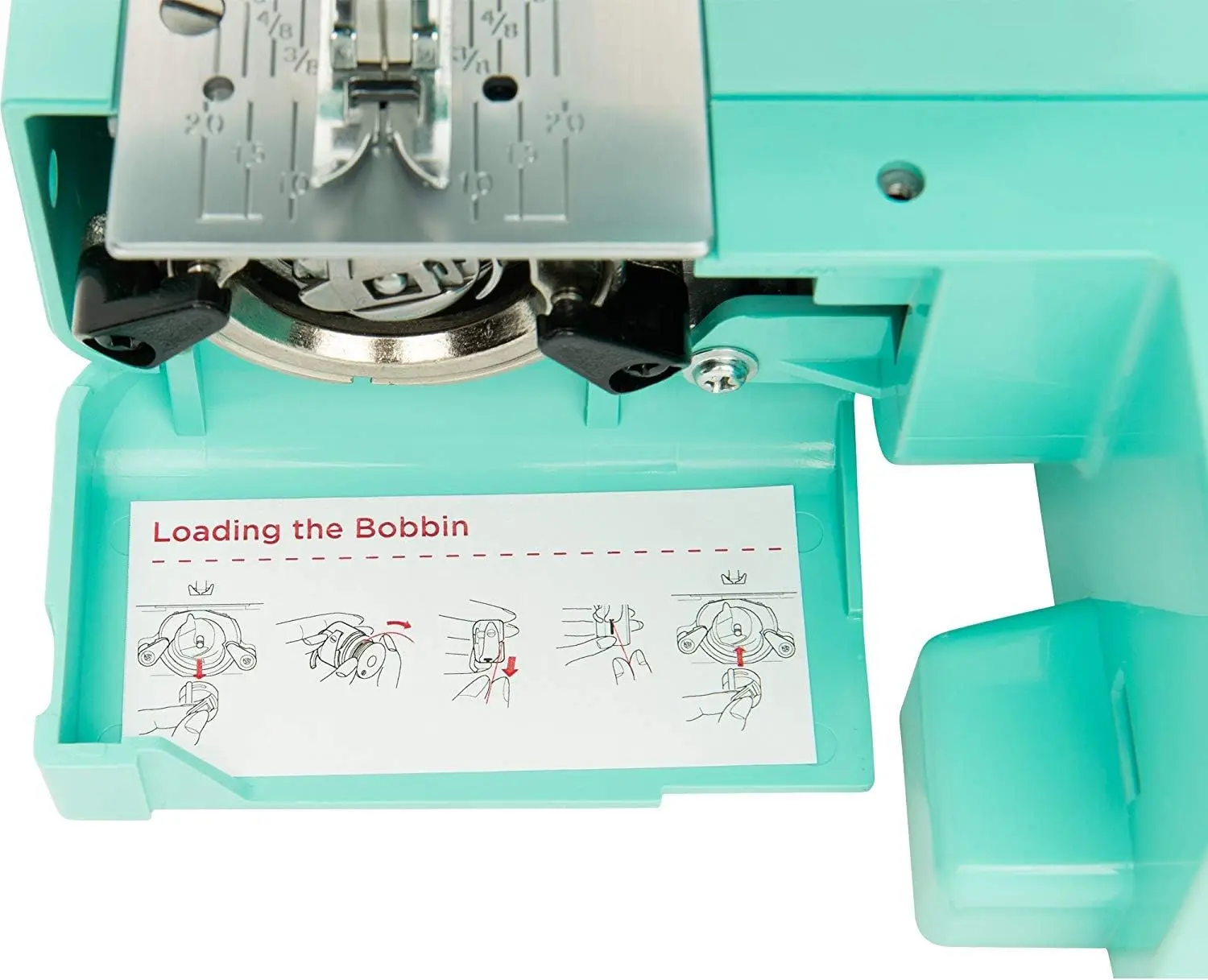 Arctic Crystal Easy-to-Use Sewing Machine with Interior Metal Frame, Bobbin Diagram, Tutorial Videos, Made with Beginners in Min 5