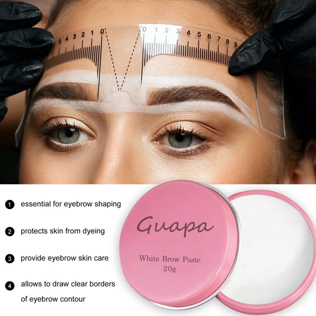 Highly Pigmented White Mapping Paste Microblading Eyebrows Shape Mark Tools Brows Contour Design Paste Perfect for