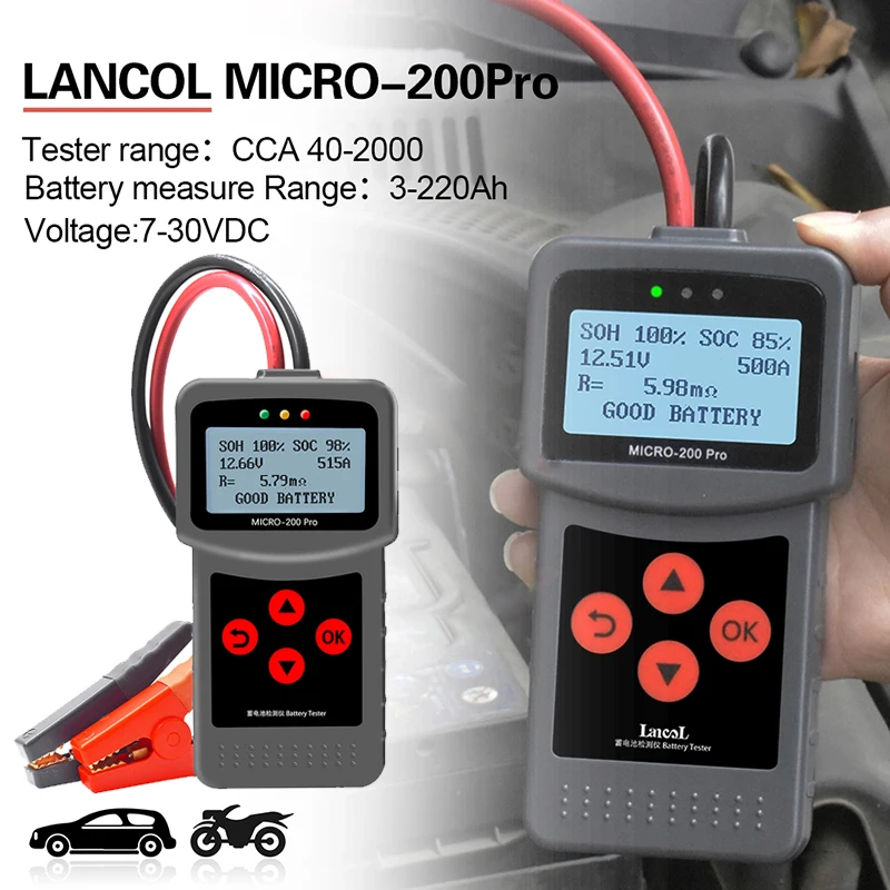 12v Universal Car Battery Tester Analyzer Automotive Diagnostic Tool