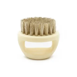 Professional Anti - Static Boar Bristle Hair and Beard Grooming Brush (White White)