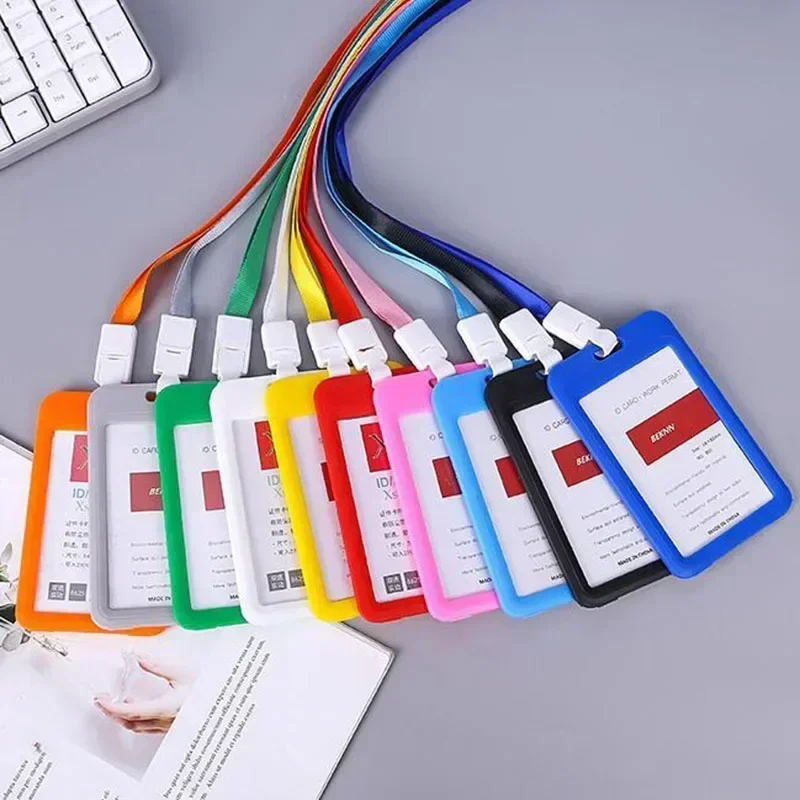 Premium Lanyard Card Holder with Neck Strap - Stylish and Durable ID, Bus, and Credit Card Case