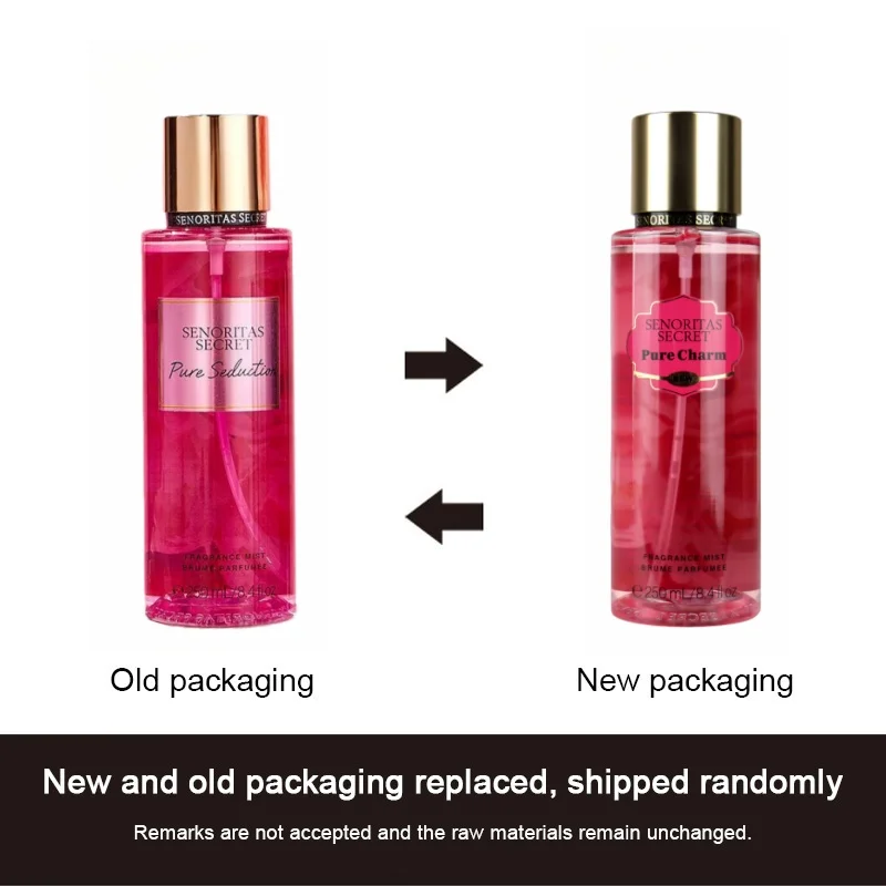 Donna Profumo Segreto Vaniglia Fiore Frutta Fragranza Nebbia Profumo Fascino a lunga durata Parfume Intera Spray per il corpo Deodorante per ambienti 250ml