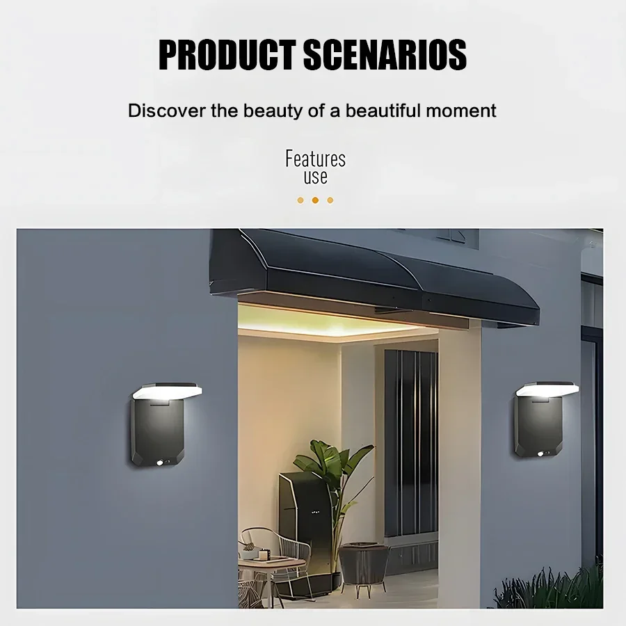 Solar Light 120&deg; Foldable LED Outdoor Wall Lamp Motion Sensor Remote Control 3 Modes Street Light Garden Decoration Lamp