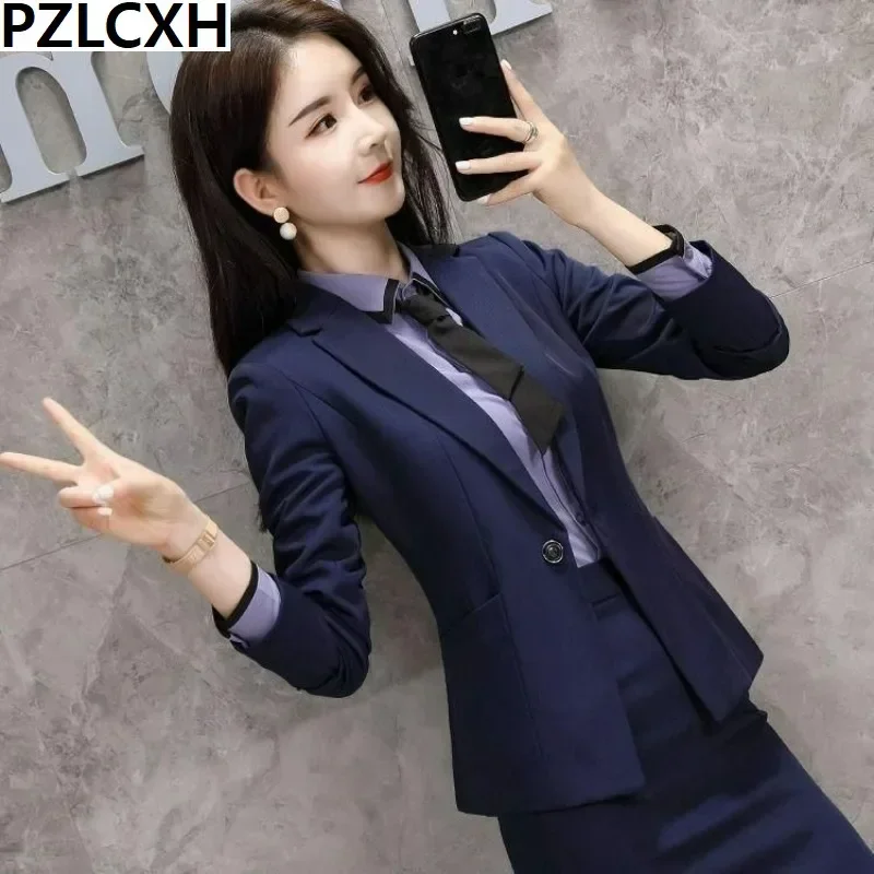 2023 Fashion Temperament Business Manager Work Clothes Ol Korean Formal Luxury Jacket for Woman New High-end Suit Professional