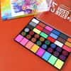 42 Colors Water Soluble Face Body Painting Set UV Neon Glitter Face Paint Art Halloween and Christmas Party Body Paint Makeup 4