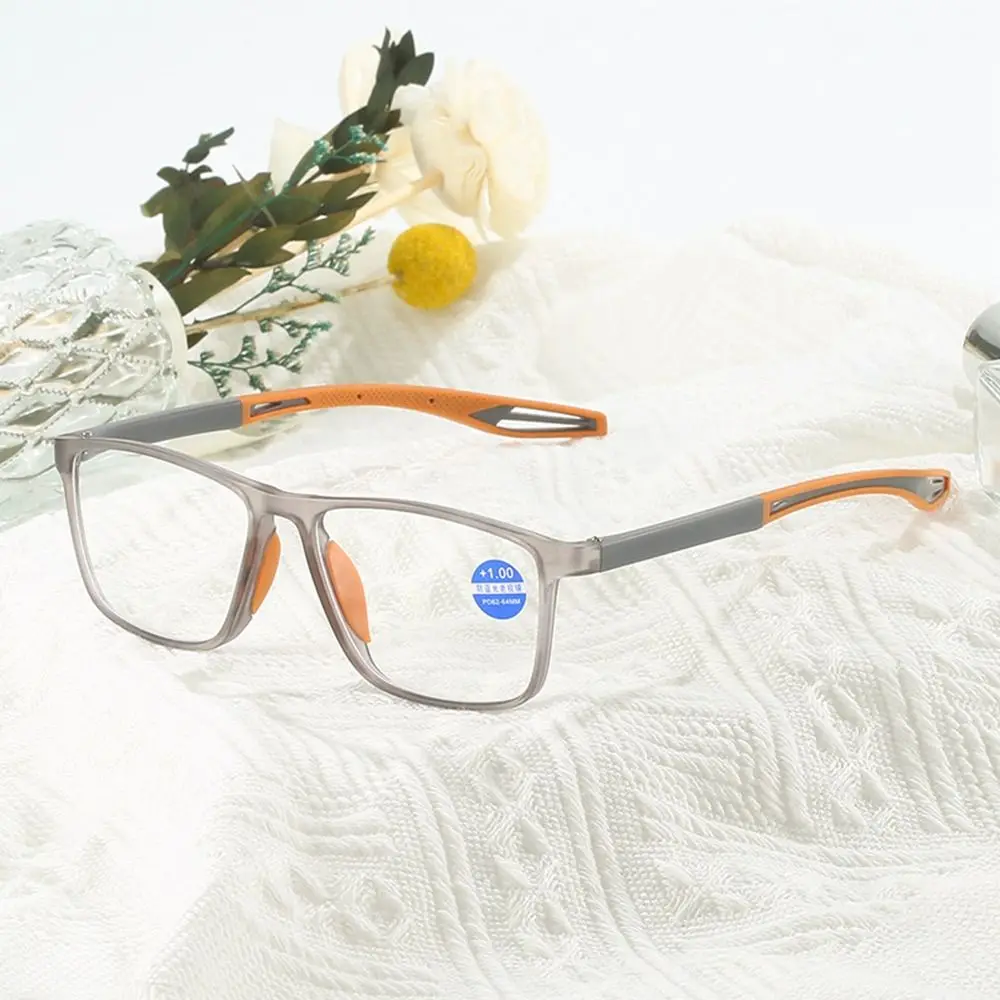 Modische, einfache Rahmenbrille, Augenschutz, Anti-Blaulicht, Sport-Lesebrille, presbyopische Brille, ultraleichte Brille – Detail 12