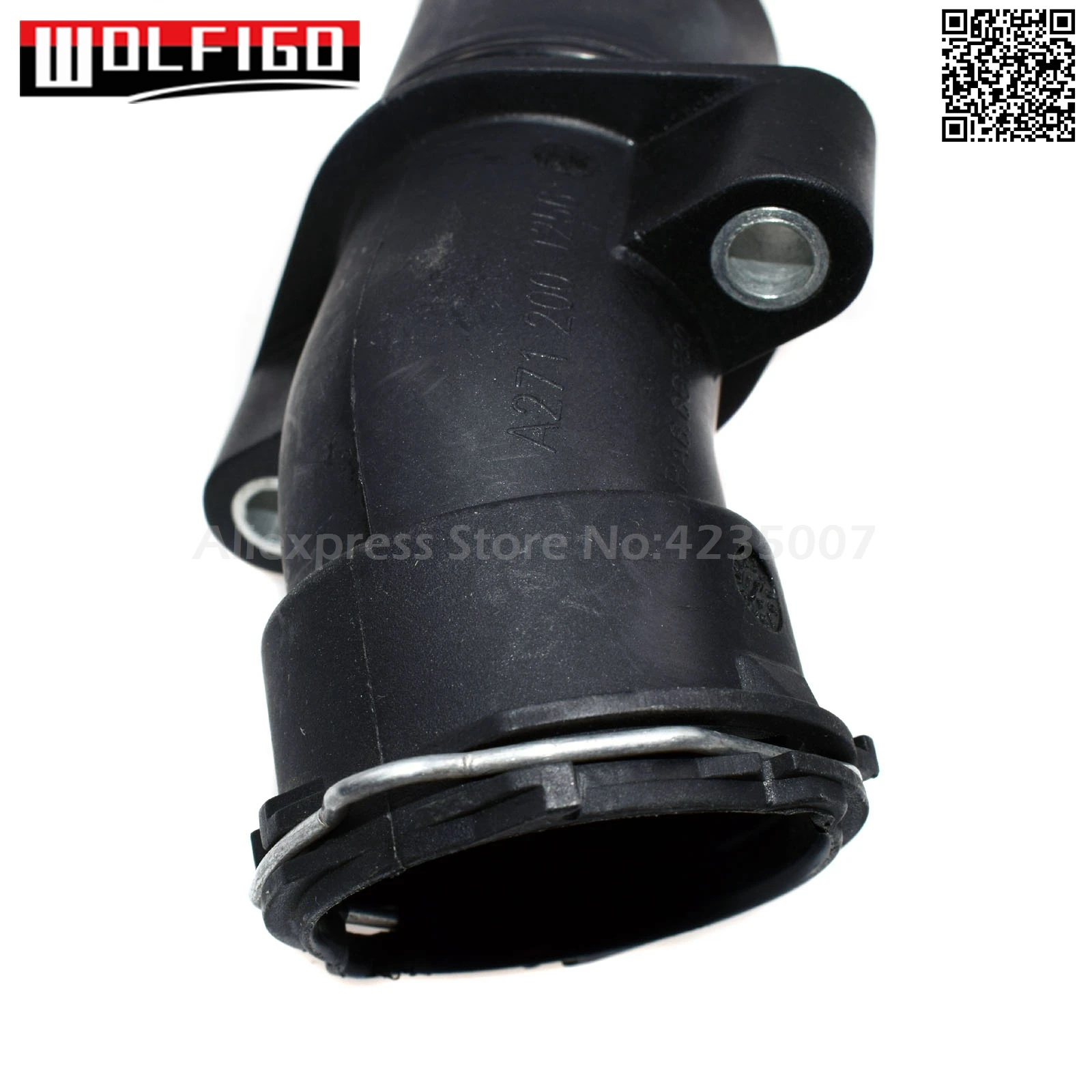 For Mercedes C230 2003 04 2005 Engine Coolant Thermostat Housing 271 200 12 56 A2712001256