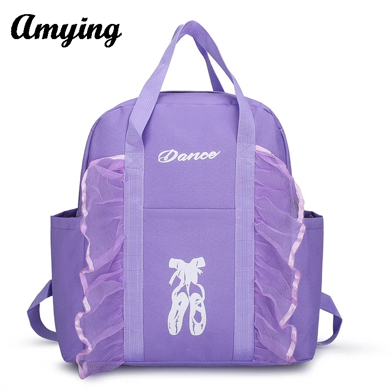 2025 New Children School Bag Kids Dance Backpack Bags Toddler Dance Bag Dance Storage Bag Girls Lace Printed Princess Dance Bag 2