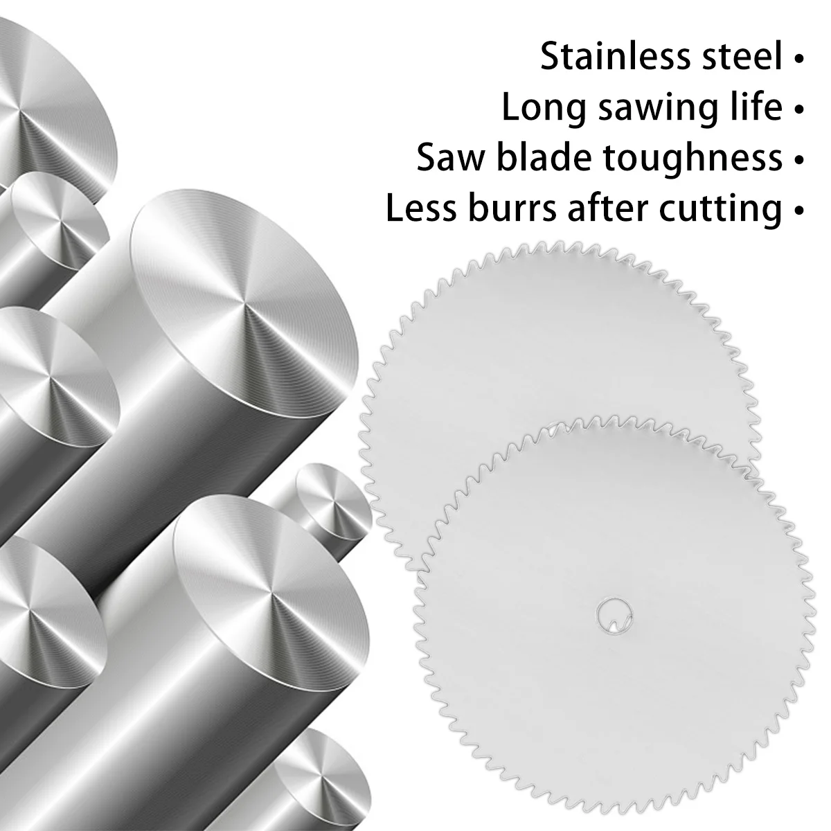 Circular Saw Blade 15Pcs 22mm Circular Saw Blade Kit Stainless Steel Cutting Wheel Disc Fast Cutting Rotary Tool Accessories for PVC Pipe