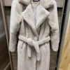 Winter Women High Quality Faux Rabbit Fur Coat Luxury Long Fur Coat Loose Lapel OverCoat Thick Warm Plus Size Female Plush Coats 5
