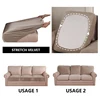 Velvet Fabric Sofa Seat Cover For Living Room Elastic Sofa Cushion Cover Soft Couch Slipcover Furniture Protector For Home 6