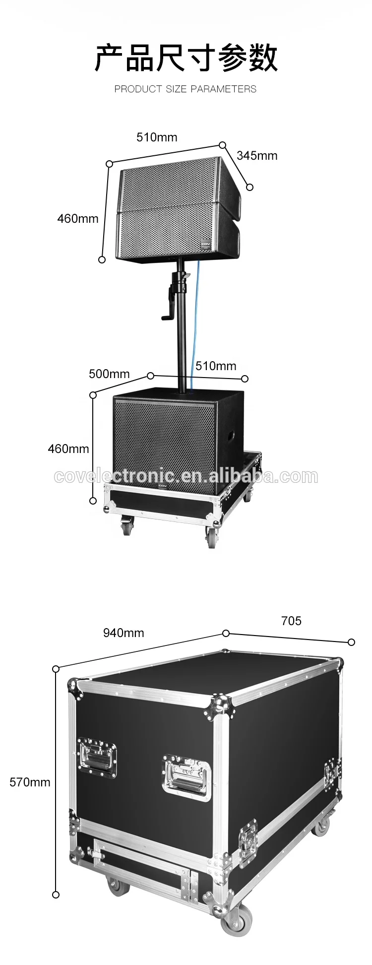 15 inch 18 inch 300-400W big power stage dj bass speaker box subwoofer speaker