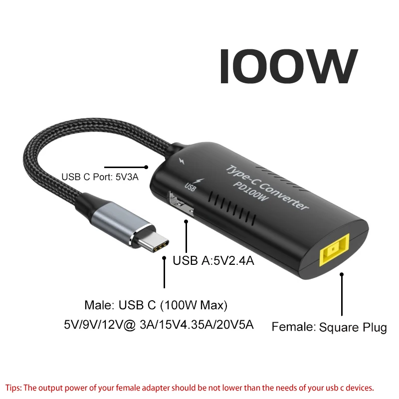 PD100WUSBTypeCPowerAdapterFastChargingMultifunctionalCharger