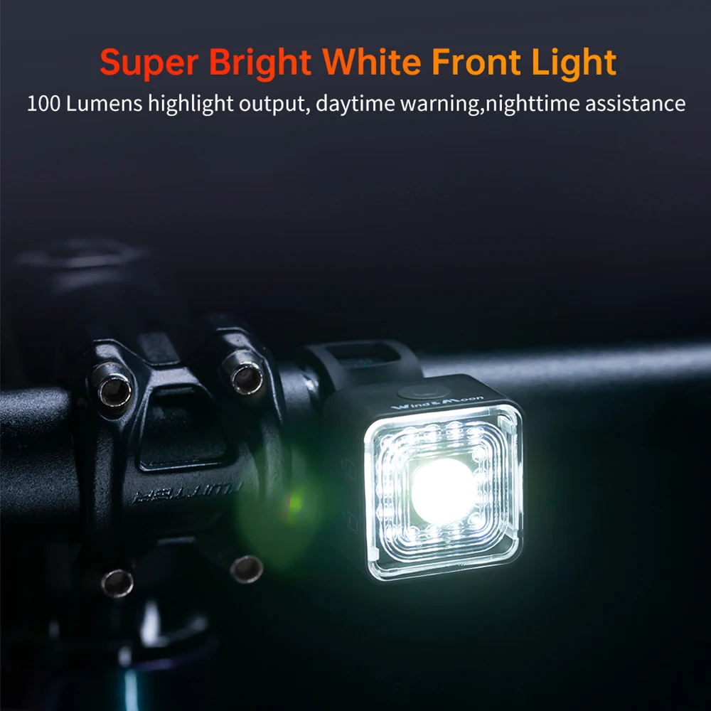 High Lumen Bicycle Light Smart Sensing Rear Light Set Ip66 Waterproof