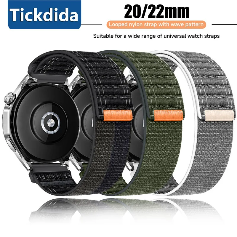Premium Nylon Loop Strap - Versatile Wristband Bracelet for Smartwatches, Adjustable and Comfortable Fit