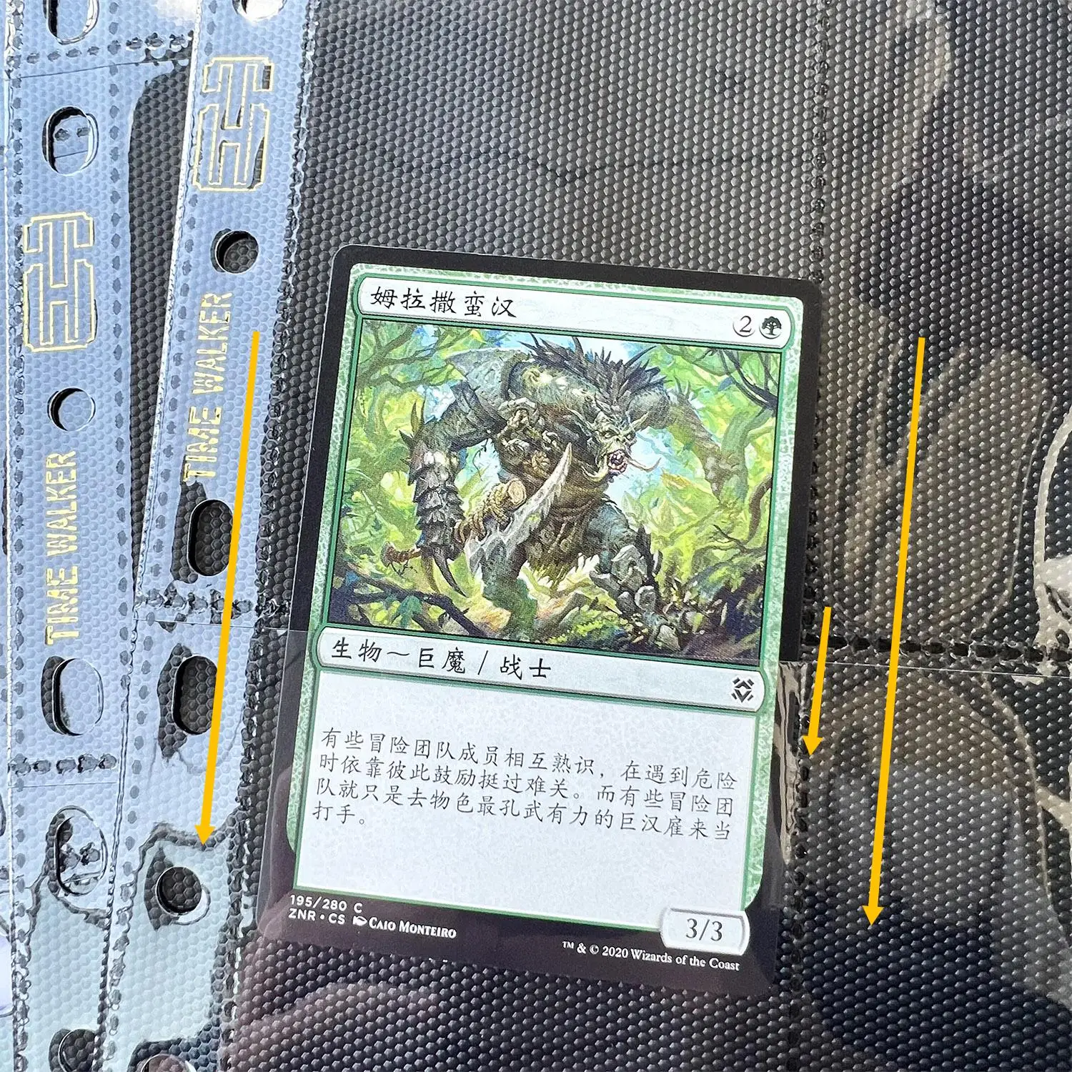 20 Pagine Time Walker 11 Fori Double-Sided Top Loading Black 360 Tasche Protector Per Pkm/Mtg/Tcg Album Cards Game Binder Pagine