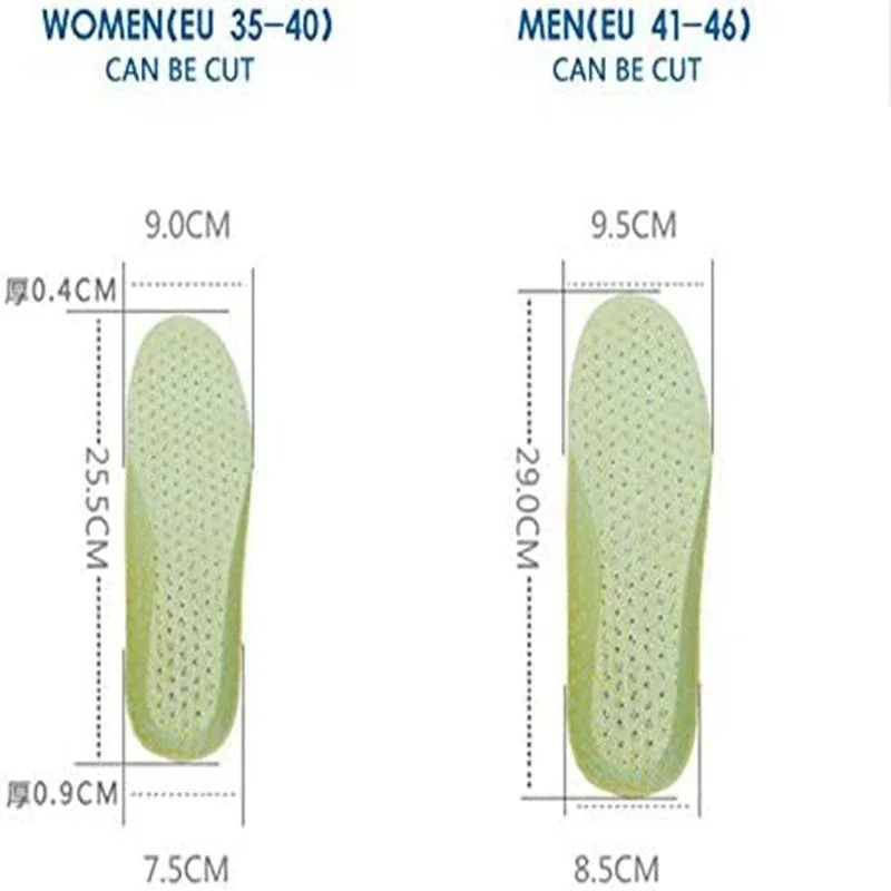 1Pair Soft Shoe Insoles Honeycomb Breathable Sole Memory Foam Insoles for Sneakers Elastic Shoes Pad Cushion Foot Insert - Image 6