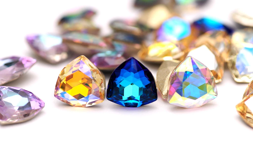 Neue 5A-Qualität Trilliant 5 Stück Lose Diamant-Strass 12mm Pointback zum Aufkleben auf Kleidung, Glas, Nägel, Strass-Dekorationsperlen – Detail 3