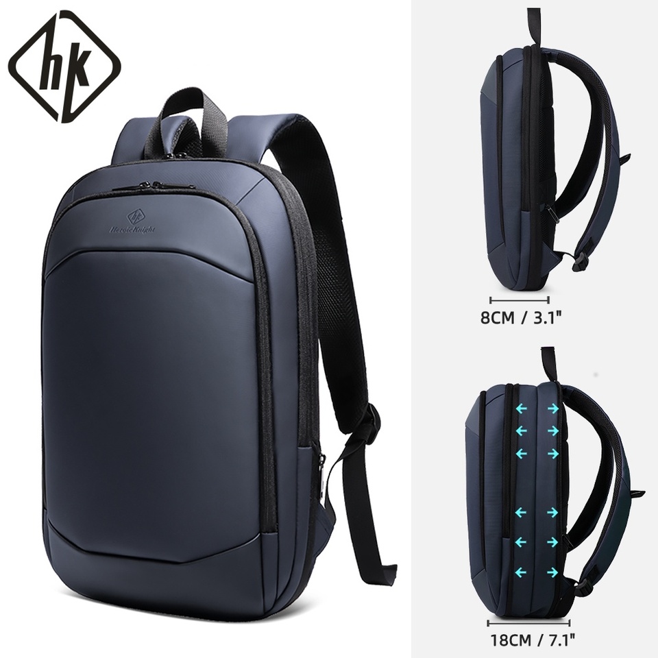HK Expandable Laptop Backpack For Men Waterproof 15.6 Inch Notebook Backpack School Book Bag Men's Business Backpack Work Office