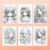 1pc, Flower Girl Coloring Book, Teenagers Coloring Book, 30 Different Patterns, 100gsm Thick Paper, Stress Relief, Birthday Gift 6