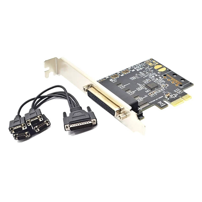 

Карта последовательного порта PCI-E Pcie с 4 последовательными портами RS232, 9-контактная плата промышленного управления, плата