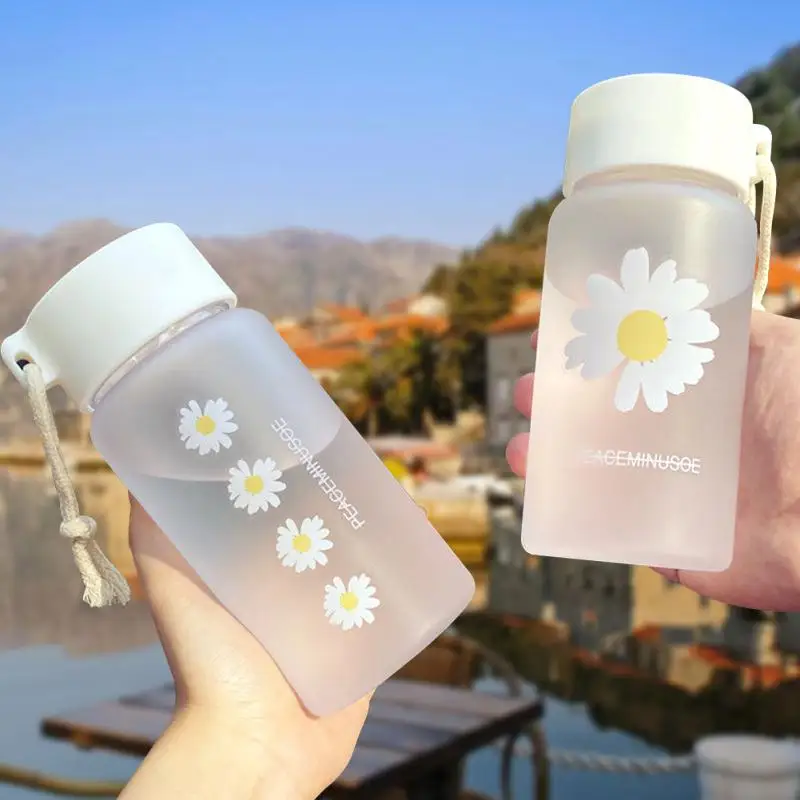 물병 소녀용 플라스틱 병, 어린이 체육관 학교 귀여운 음료수 병, 무료 배송, 700 ml, 500ml