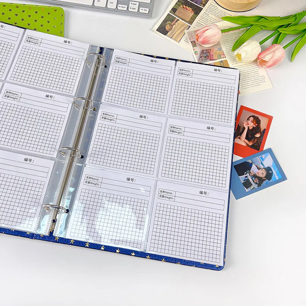 A4 Transparenter Albumordner, Fotokartenhalter, Ins-Buch für Fotokarten, Stempel-Organizer, Schüler, Schule, Schreibwaren, Geburtstagsgeschenke – Detail 5