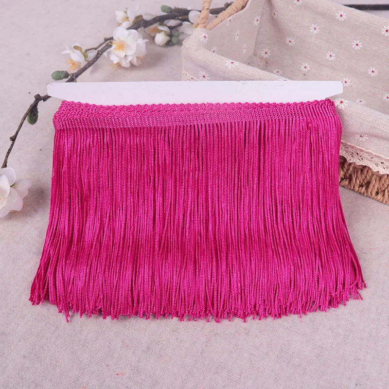 10-30cm10Meters Fringes Lace Tassel Trim Latin Dance Curtain Trimming Sewing Accessories Puntilla Borla Flecos Largos Para Coser