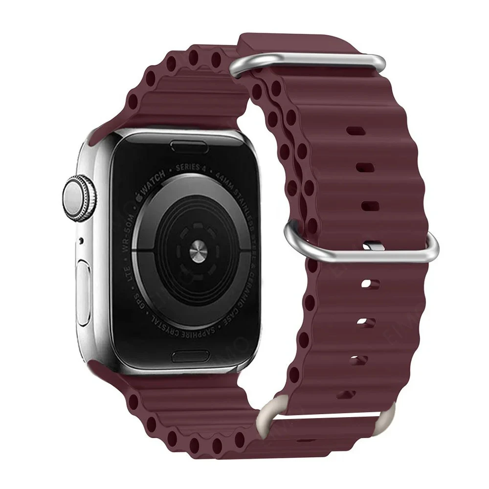 Versatile Silicone Bracelet for Apple Watch - Multiple Sizes