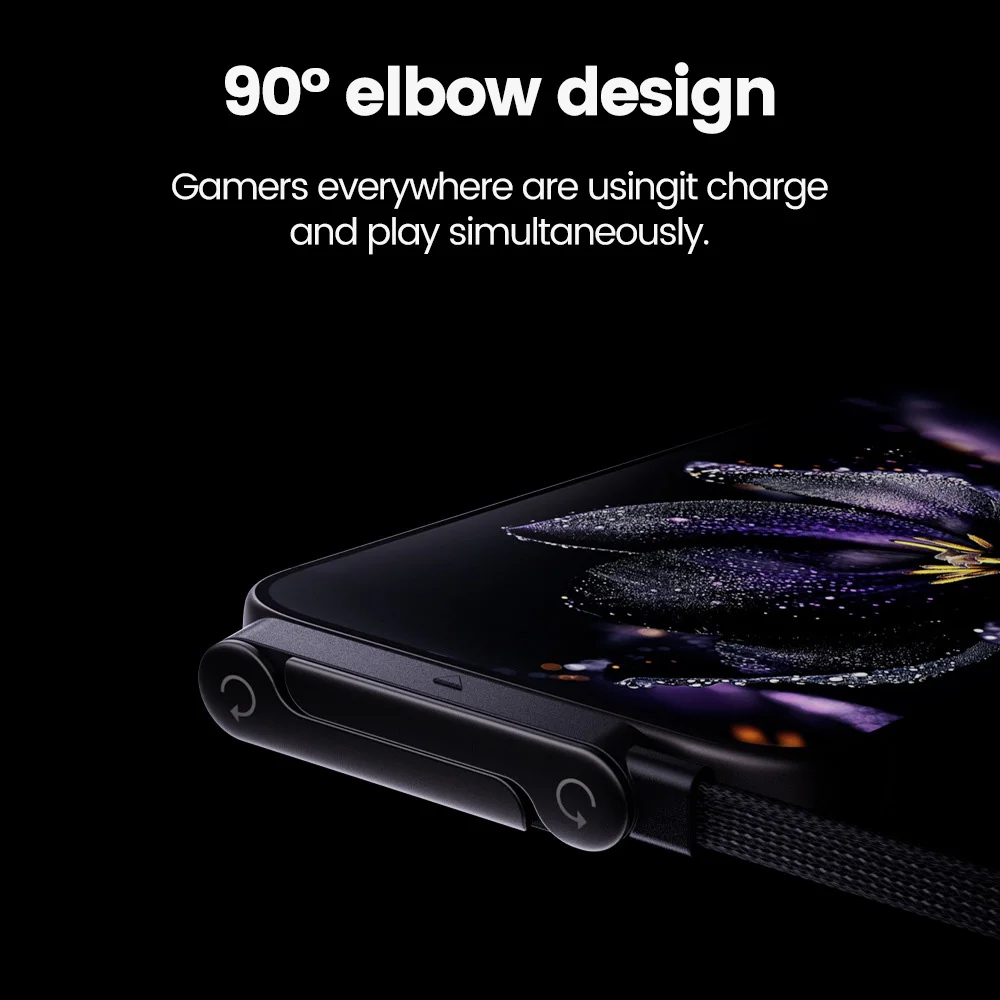 2-in-1 USB Type C Fast Charging 240W Elbow Cable & Holder
