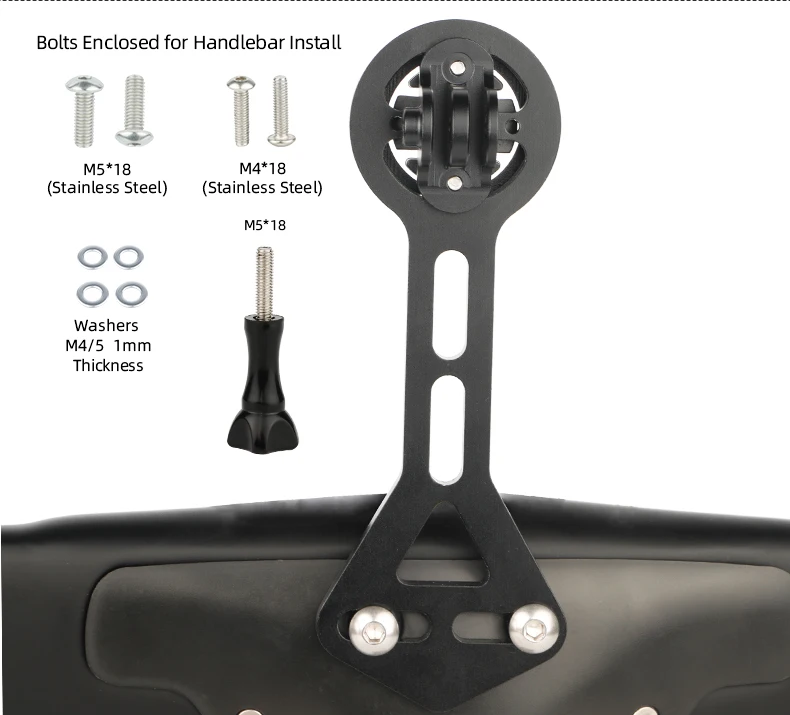 Fahrrad computerst änder für Rennrad integrierter Lenker passend für Garmin Bryton Wahoo Front halterung für Gopro Kamera Front licht – Detail 4