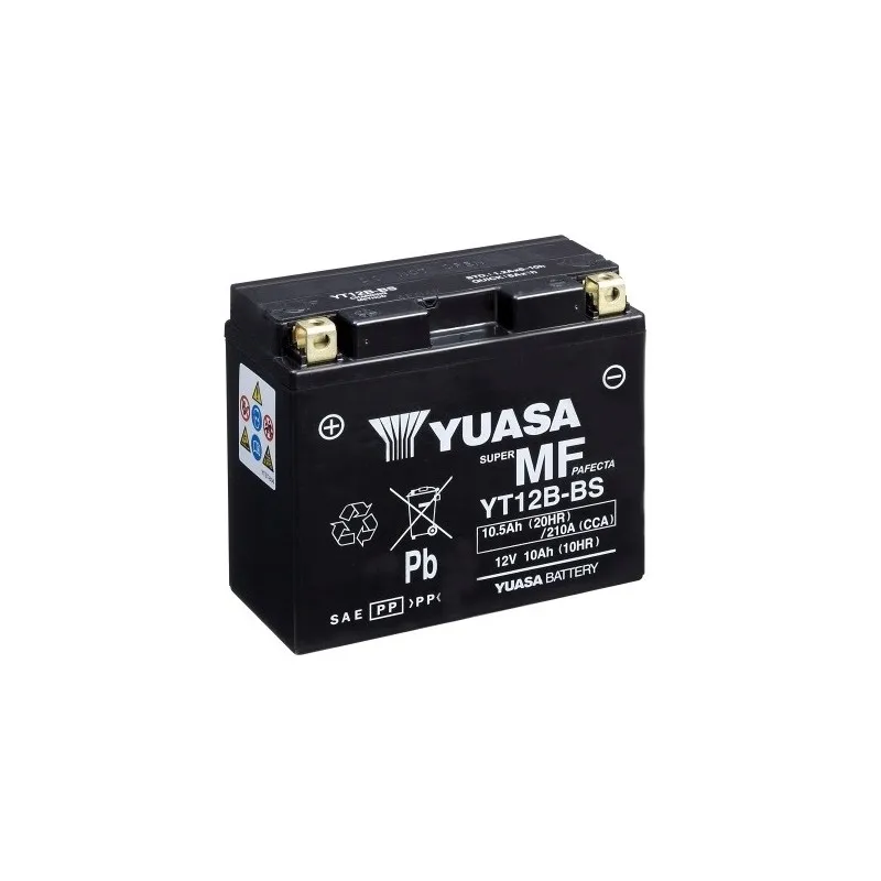 Yuasa Yt12B-Bs Batteria Esente Da Manutenzione