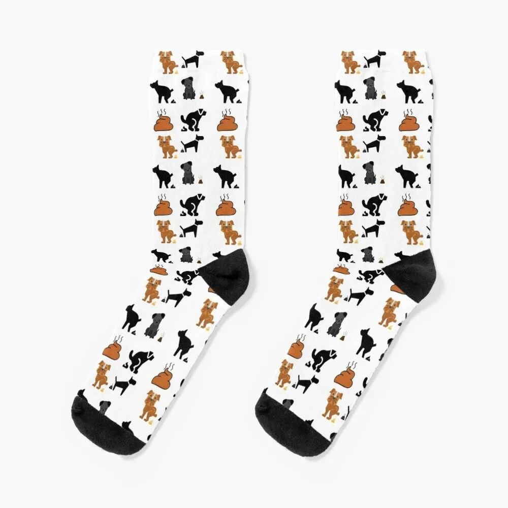 Funny Pooping Dogs Over People Multi Pack Socks new year Run Boy Socks Women's