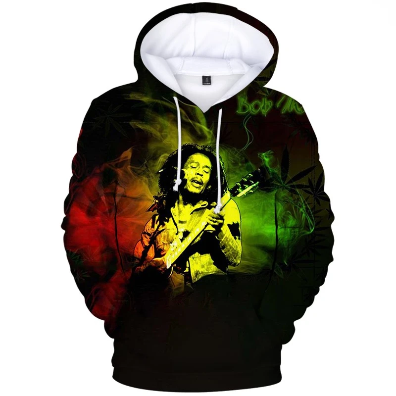 

2023 Men women Hoodie Sweatshirts Hip Hop Bob Marley Streetwear Sweatshirt Hooded Pullover Harajuku Pocket Fashion Coat Hoodies