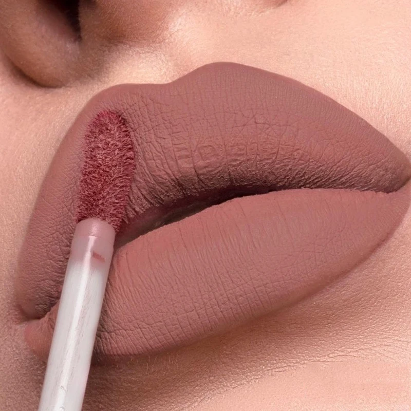 

Matte Lip Gloss Waterproof Sexy Red Velvet Nude Liquid Lipsticks Lasting Non-Stick Cup Lip Glaze Lips Makeup Cosmetic 19 Colors