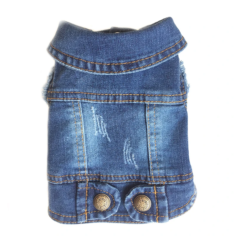 Dog Denim Jacket Fashion Design Jeans Spring Puppy Dog Clothes For