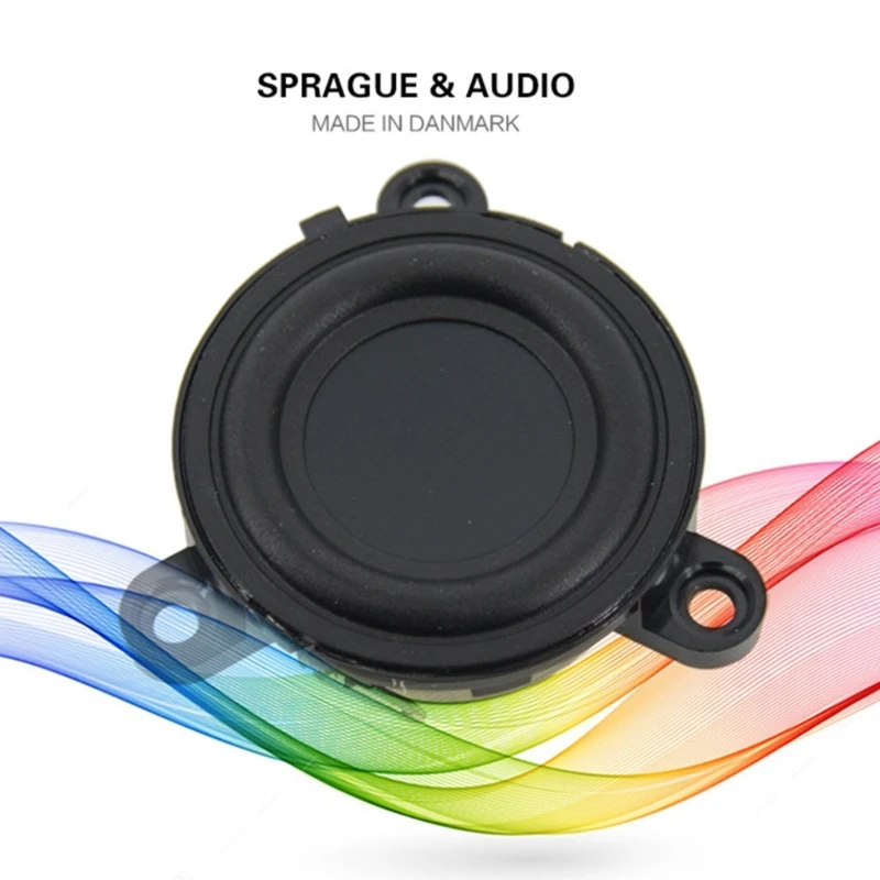 Midrange Speaker Hifi 1.75inch 40mm 60W 3.2Ohm Speaker Midrange Home Rubber Side DIY Sound System Replacement F19E