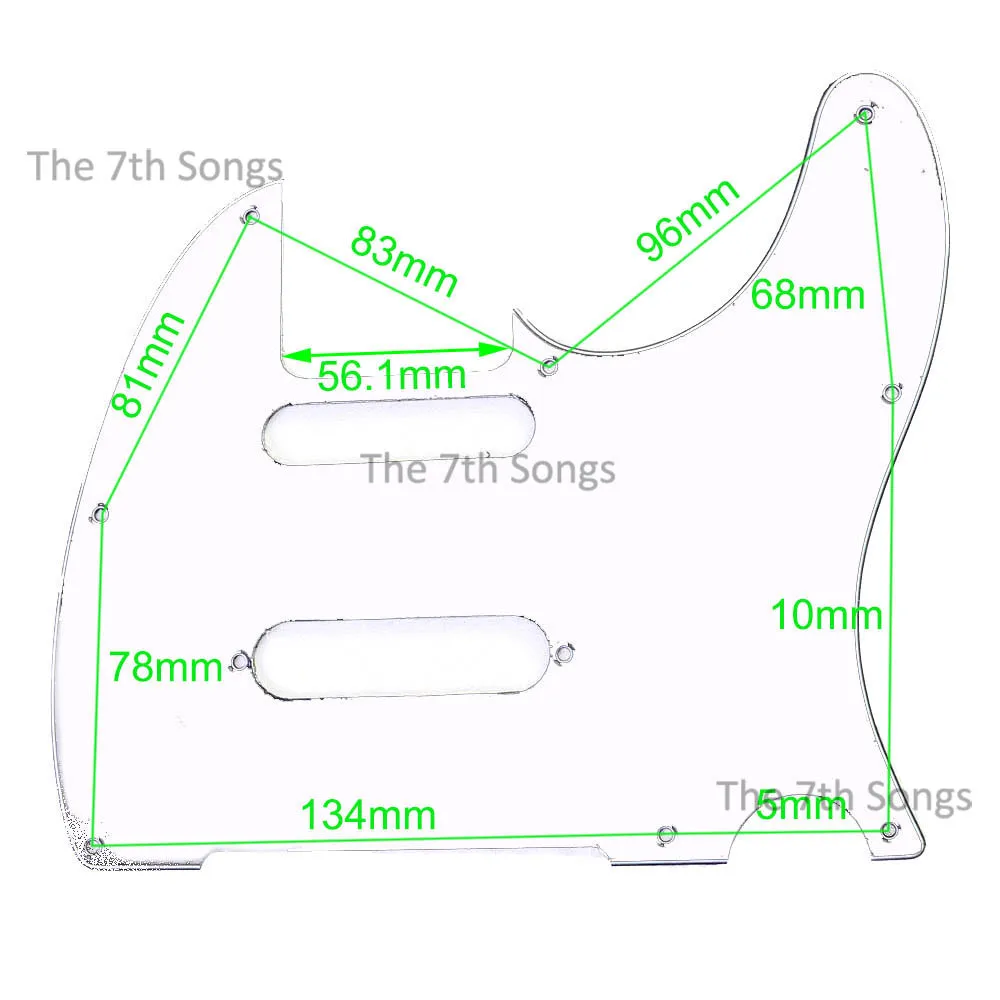 3 ply Pickguard for TL Electric Guitar Modern Player Series Black MP
