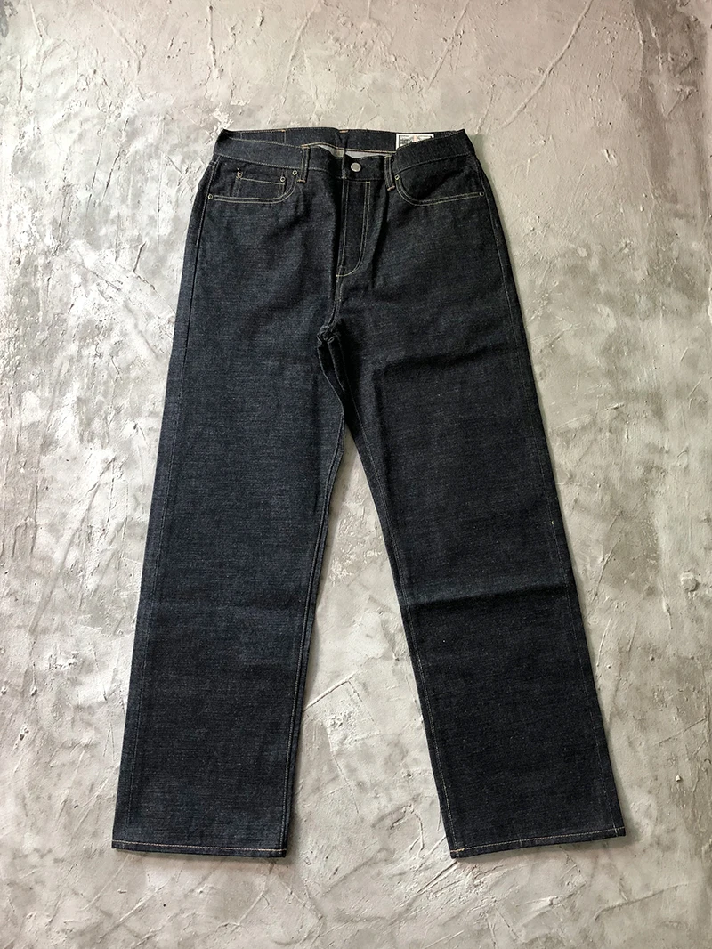 15oz Original Heavyweight Red Selvedge Washed Denim Jeans Autumn Winter American Vintage Embroidery Y2K Men's Fit Straight Pants 3