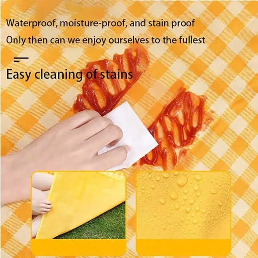 2024 New Picnic Mat Outdoor Thickened Waterproof Camping Non-Woven Fabric Material Picnic mat Moisture-ProofMat Beach Mat 3