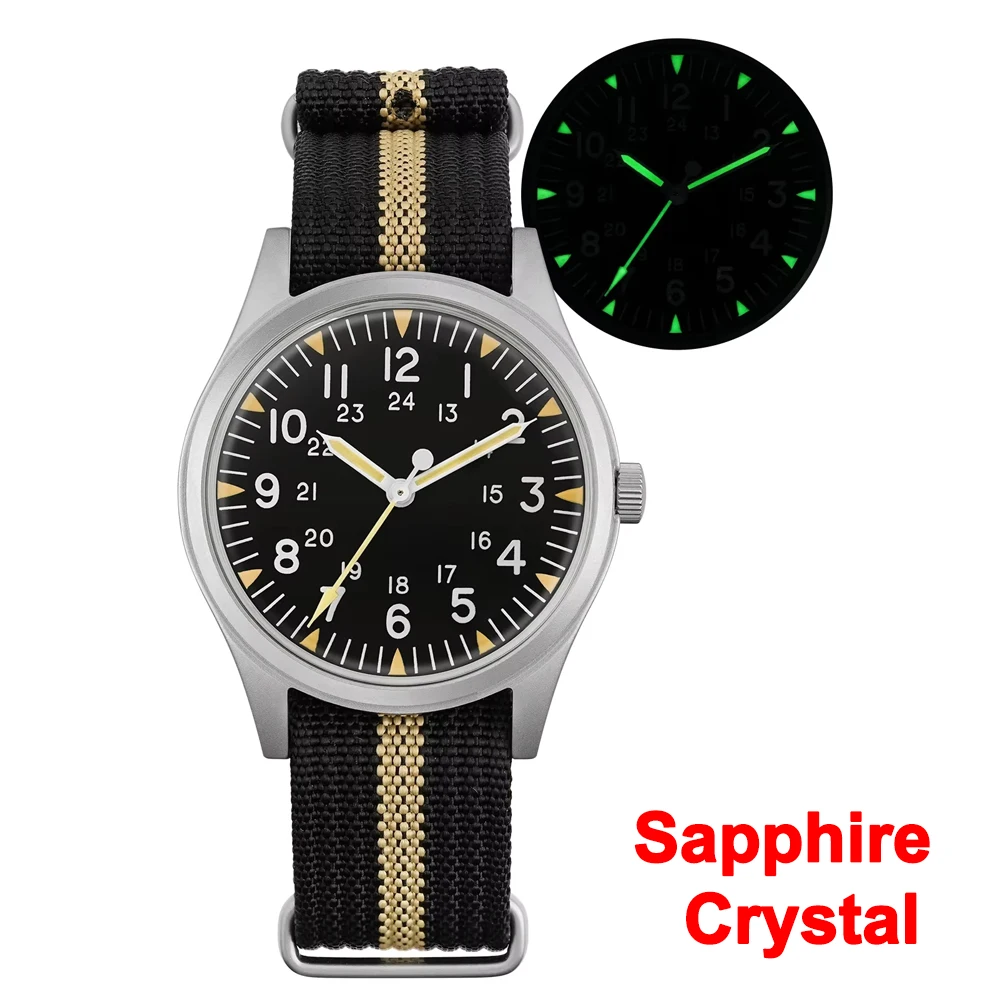 Militado ML07 Military Watch VH31 Quartz Movement Sapphire Crystal