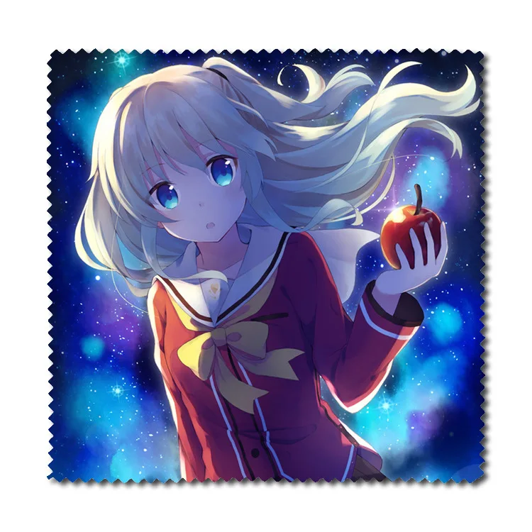 1pc Anime Charlotte Tomori Nao Flannel Glasses Clean Cloth