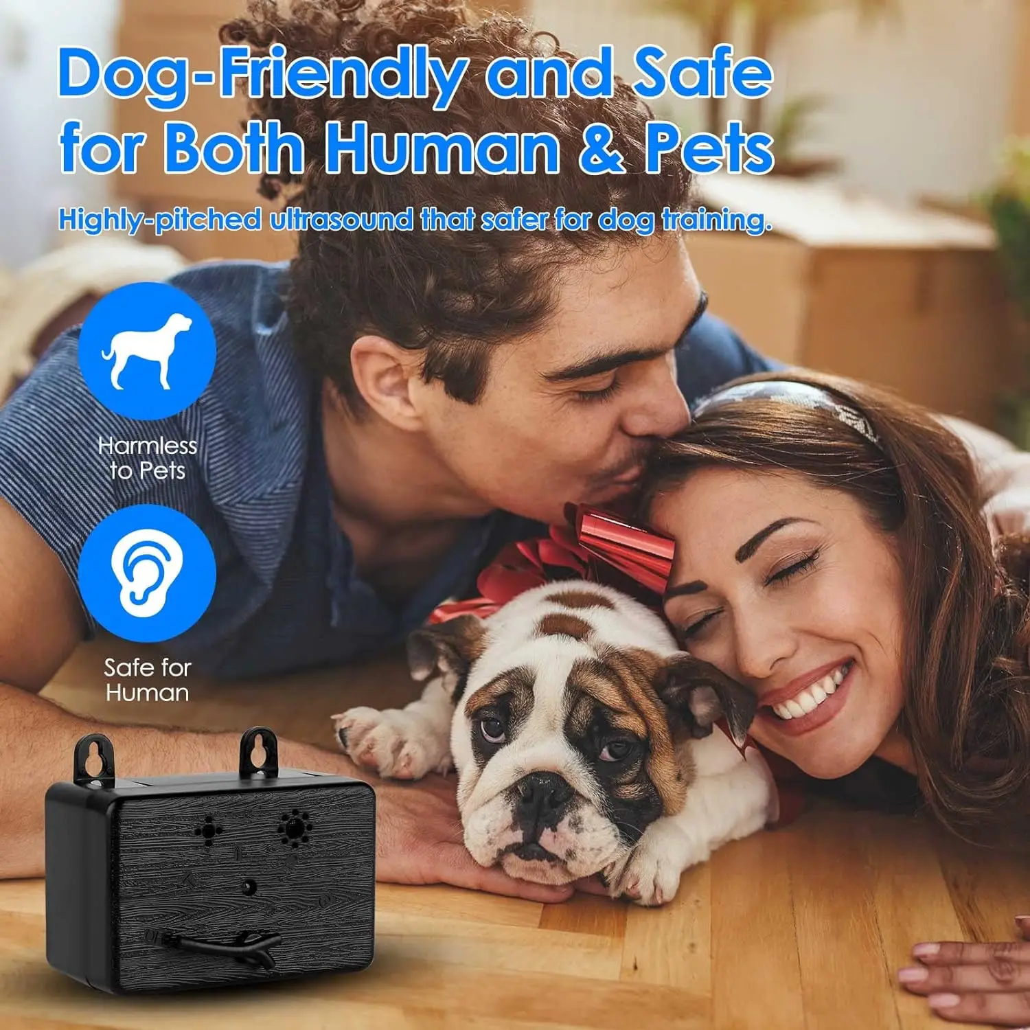 

Устройства управления лай для собак, устройство для сдерживания лая для собак, 3 регулируемых уровня, 50 футов, для использования в помещении и на открытом воздухе